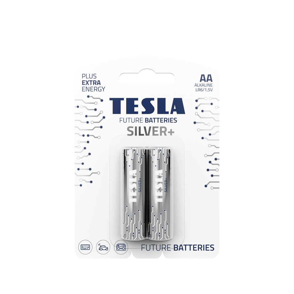 TESLA alkáli elem R6 (AA) SILVER+ [2×120] 2 db