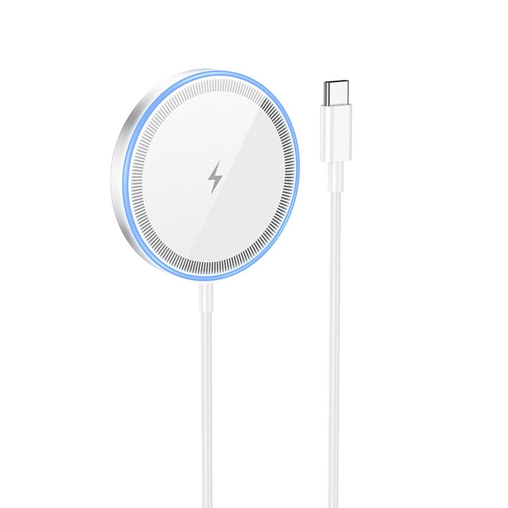 HOCO vezeték nélküli töltő Type C MagSafe kompatibilis 15W CW53 1,5 m ezüst