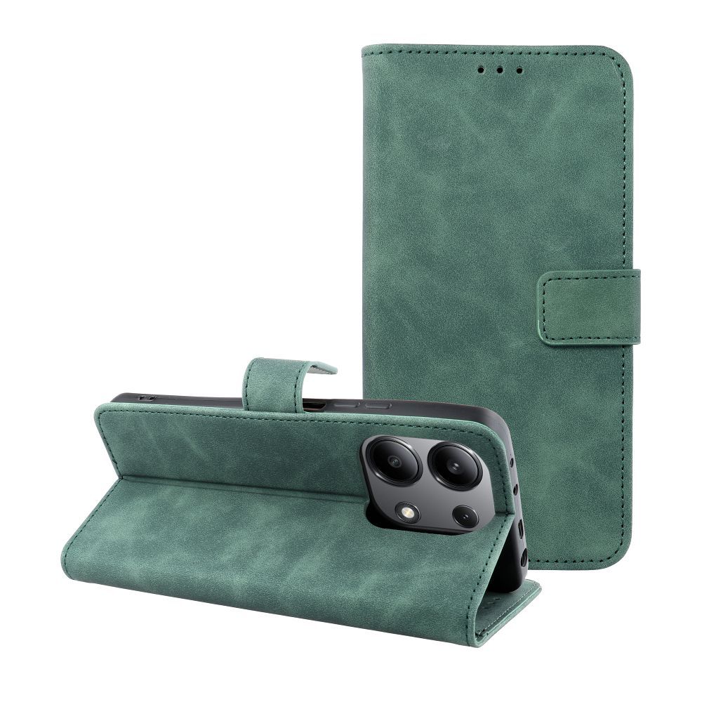 TENDER könyvtok XIAOMI Note 13 4G zöld