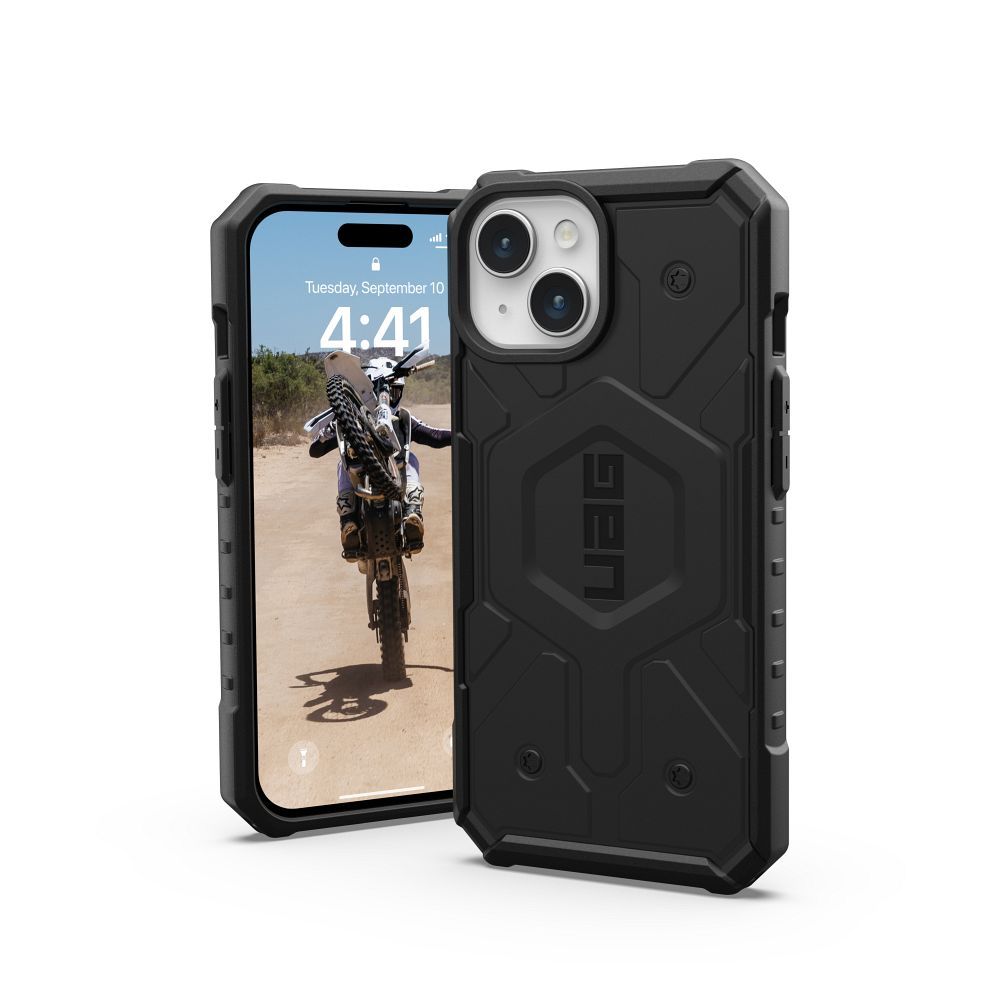 ( UAG ) Urban Armor Gear Pathfinder Magsafe kompatibilis IPHONE 15-höz fekete