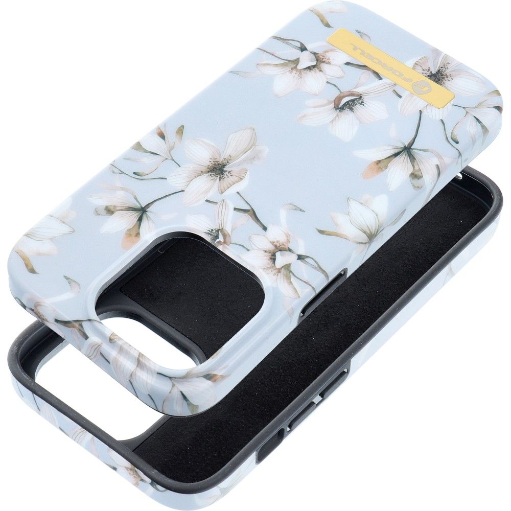 FORCELL F-PROTECT Mirage tok MagSafe kompatibilis IPHONE 14 PRO-hoz tavaszi virágokkal