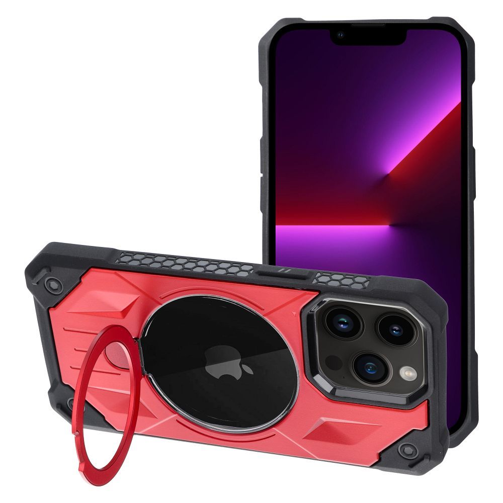 ARMOR MAG COVER tok kompatibilis MagSafe-el IPHONE 13 Pro Max piros
