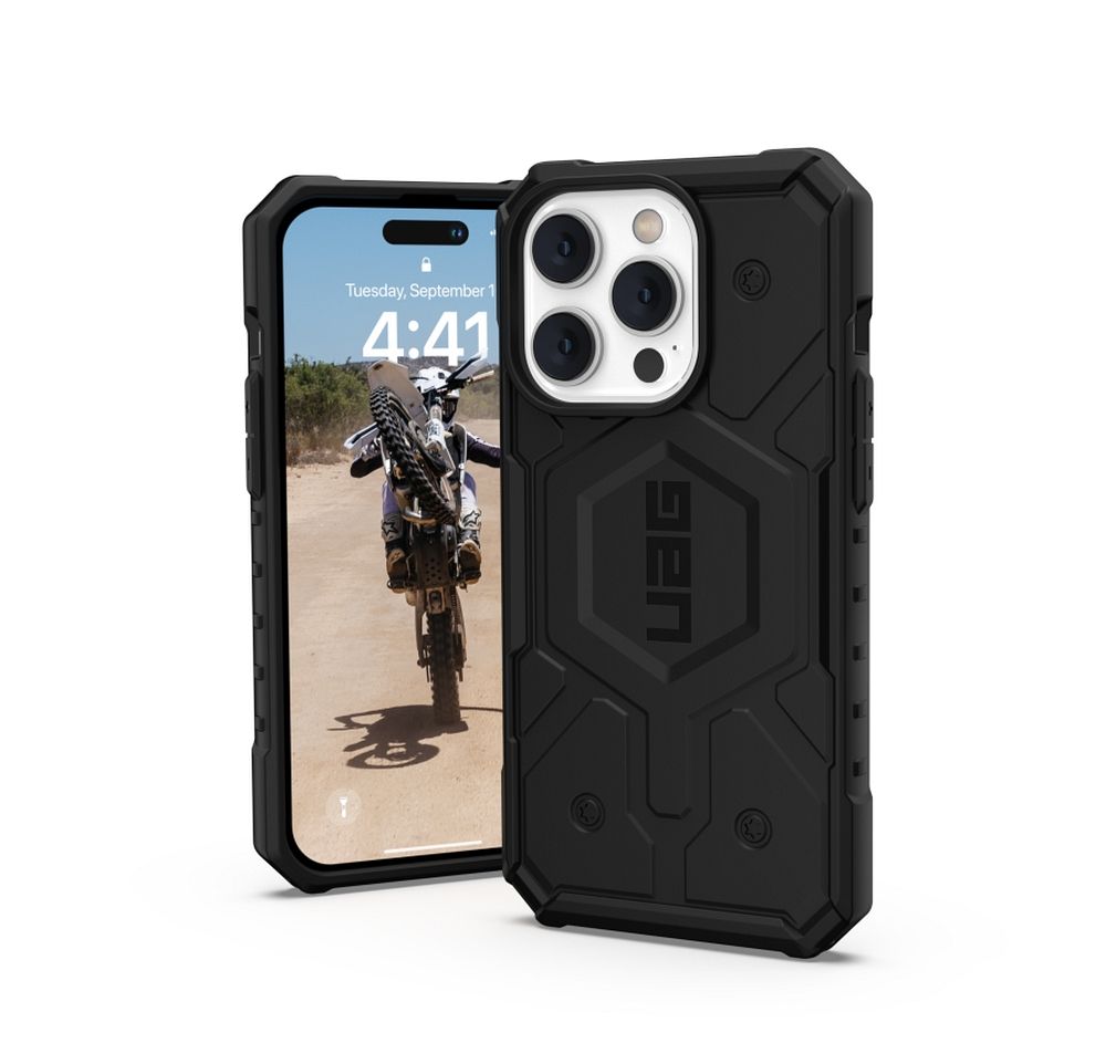 (UAG) Urban Armor Gear Pathfinder IPHONE 14 PRO MAX-hoz MagSafe kompatibilis fekete
