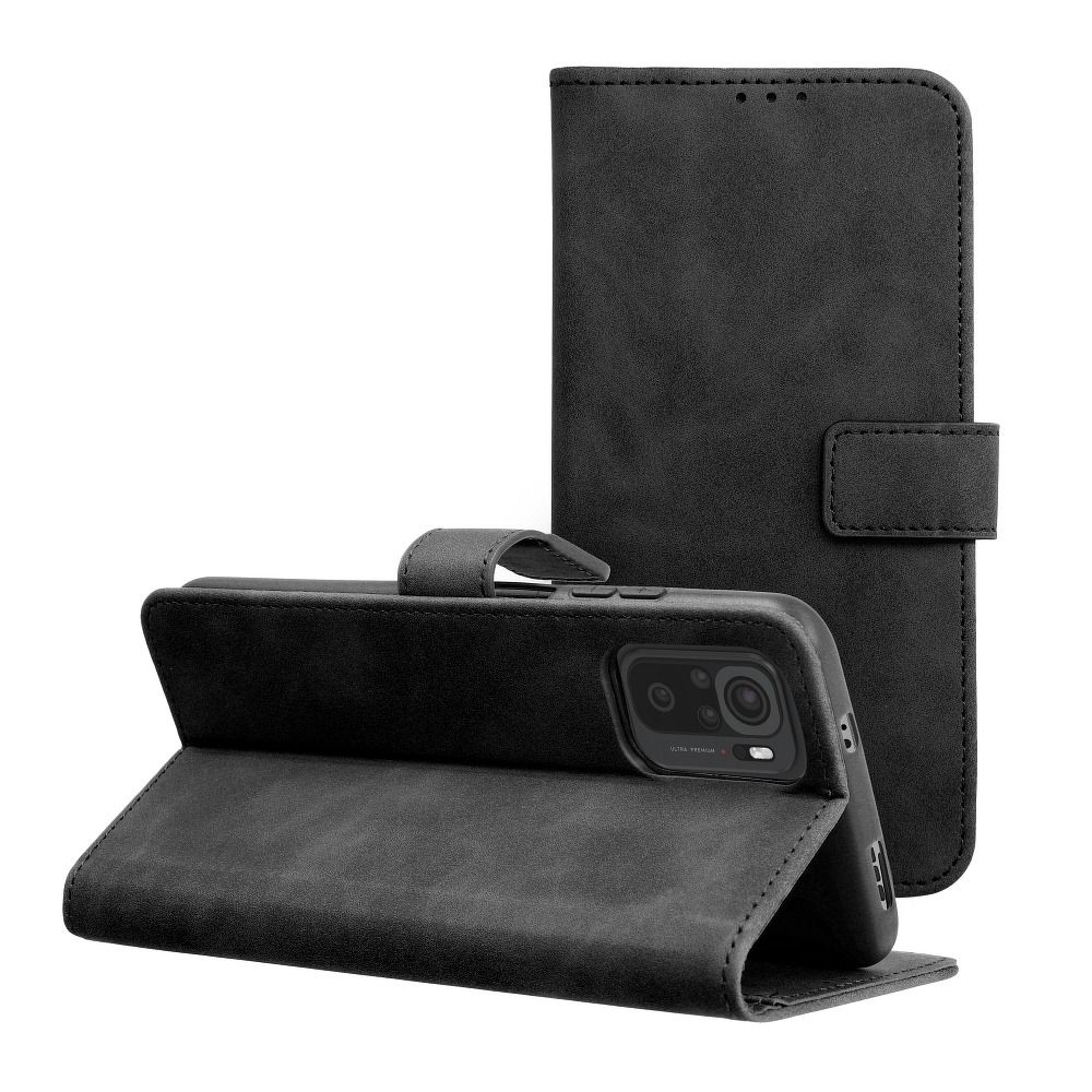 TENDER könyvtok XIAOMI Note 10 / 10S fekete