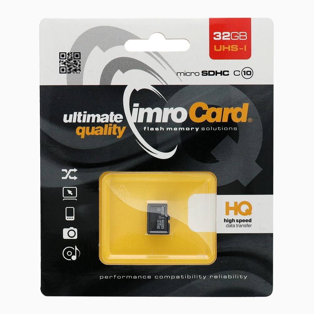 IMRO microSD memória kártya 32GB 100MB/s class10 UHS I