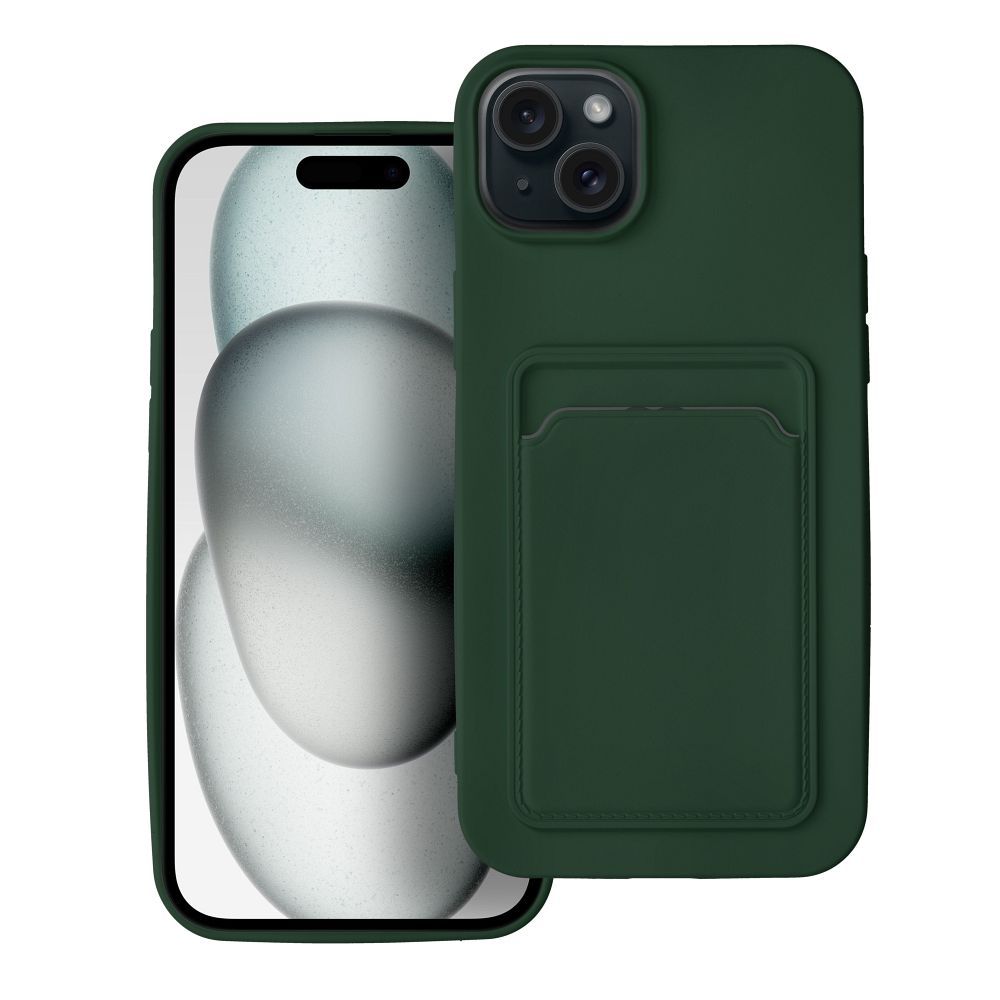 Kártya tok IPHONE 15 Plus zöld