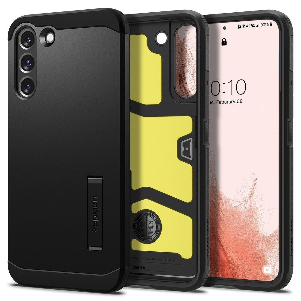 SPIGEN Tough Armor tok SAMSUNG S22-hez fekete