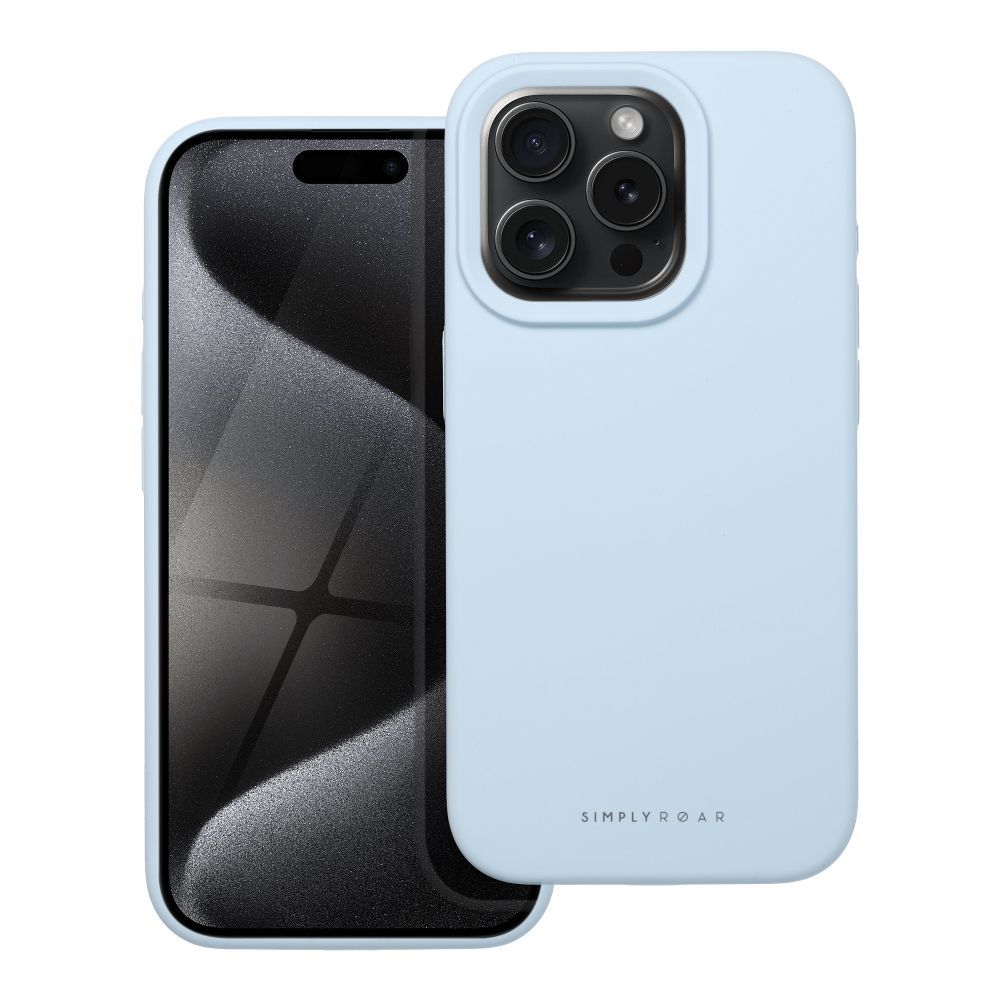 Roar Cloud-Skin Case – for Apple 15 Pro Light Blue