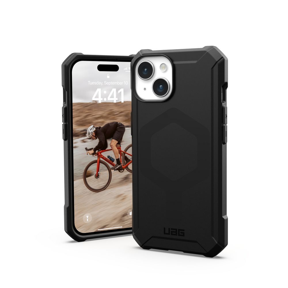( UAG ) Urban Armor Gear Essential Magsafe kompatibilis IPHONE 15-höz fekete