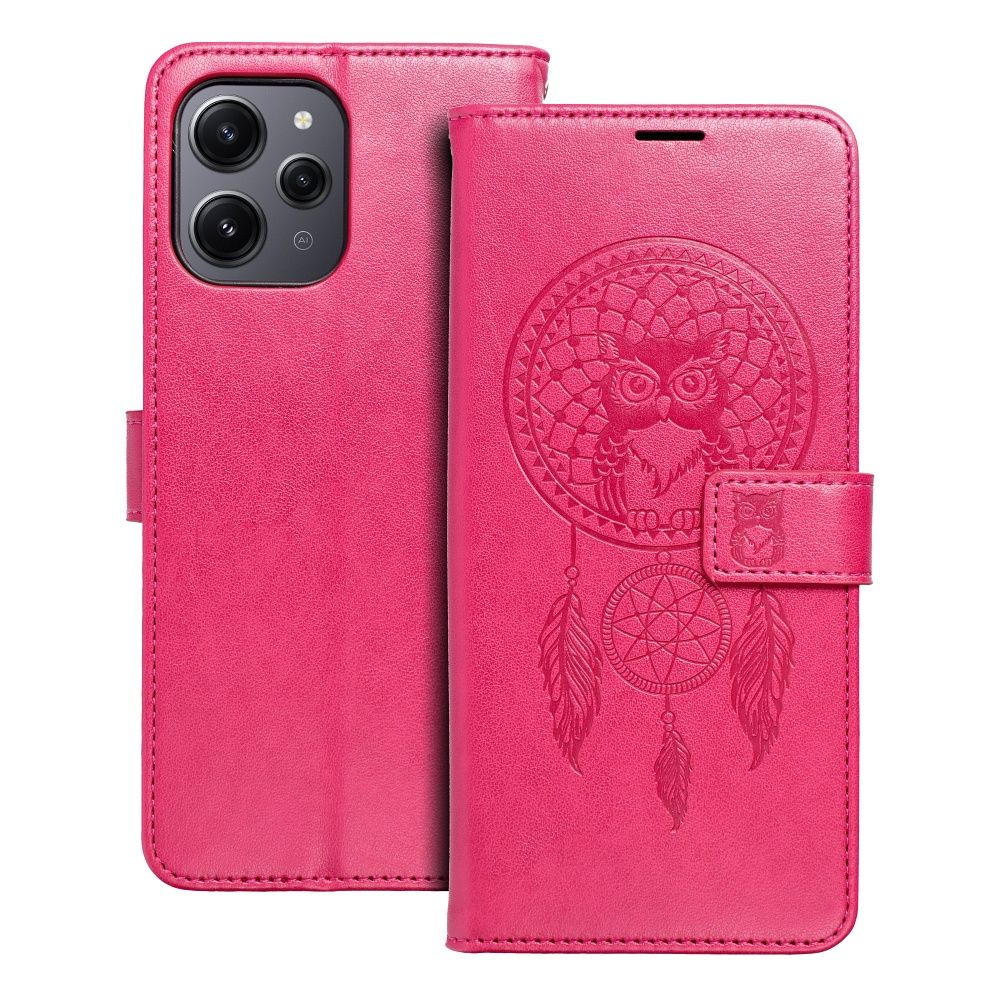 MEZZO könyvtok XIAOMI Redmi 12 4G / 12 5G dreamcatcher magenta