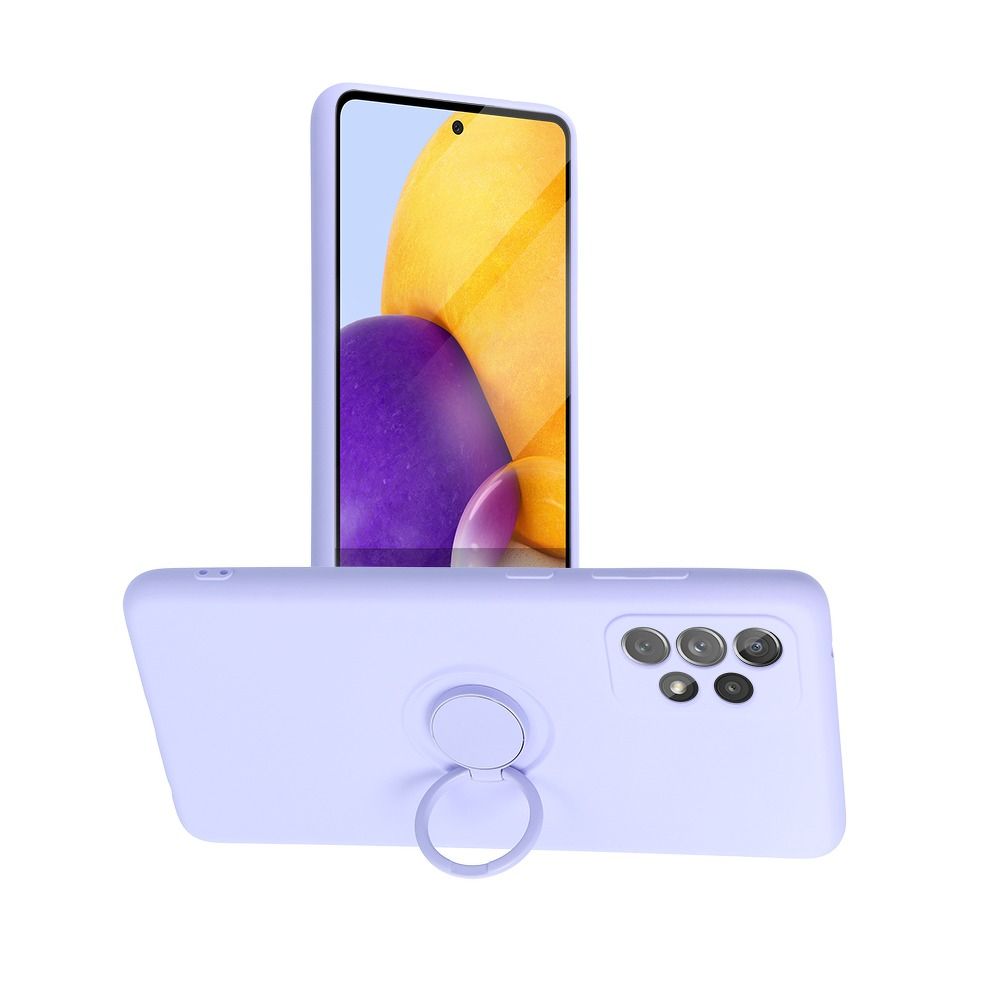 SILICONE RING case for SAMSUNG A53 5G violet