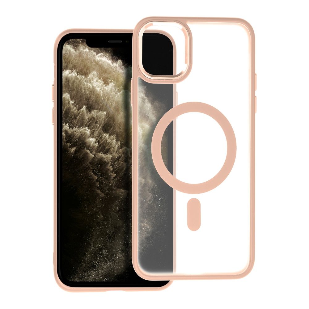MATTE MAG COVER tok kompatibilis MagSafe-el IPHONE 11 Pro Max rózsaszín