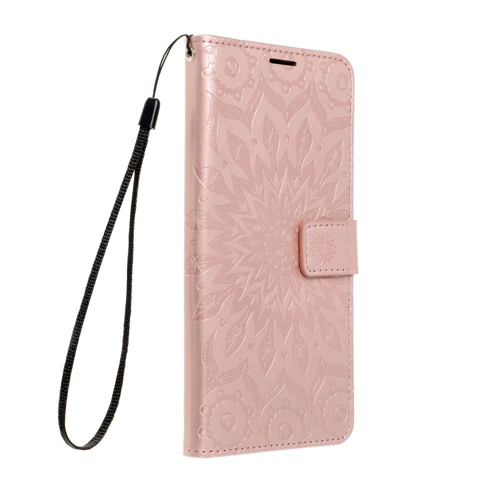 MEZZO könyvtok IPHONE 16 Plus mandala rózsaarany
