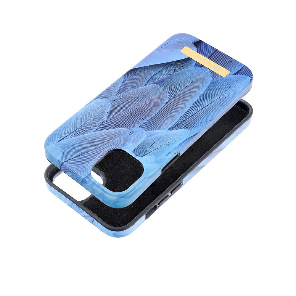 FORCELL F-PROTECT Mirage tok MagSafe kompatibilis IPHONE 14 Plus-hoz kék madár