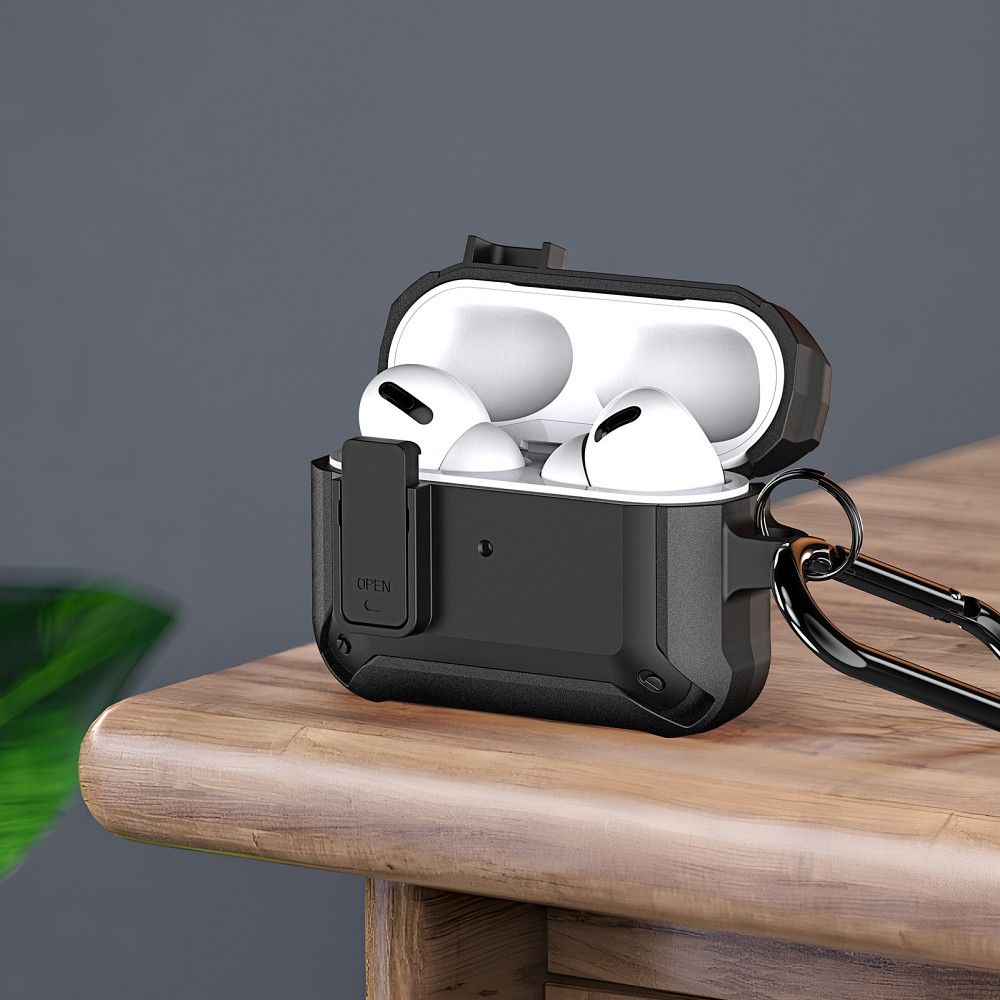 DUX DUCIS PECO – védőtok armor típusú AirPods Pro 2-hez fekete
