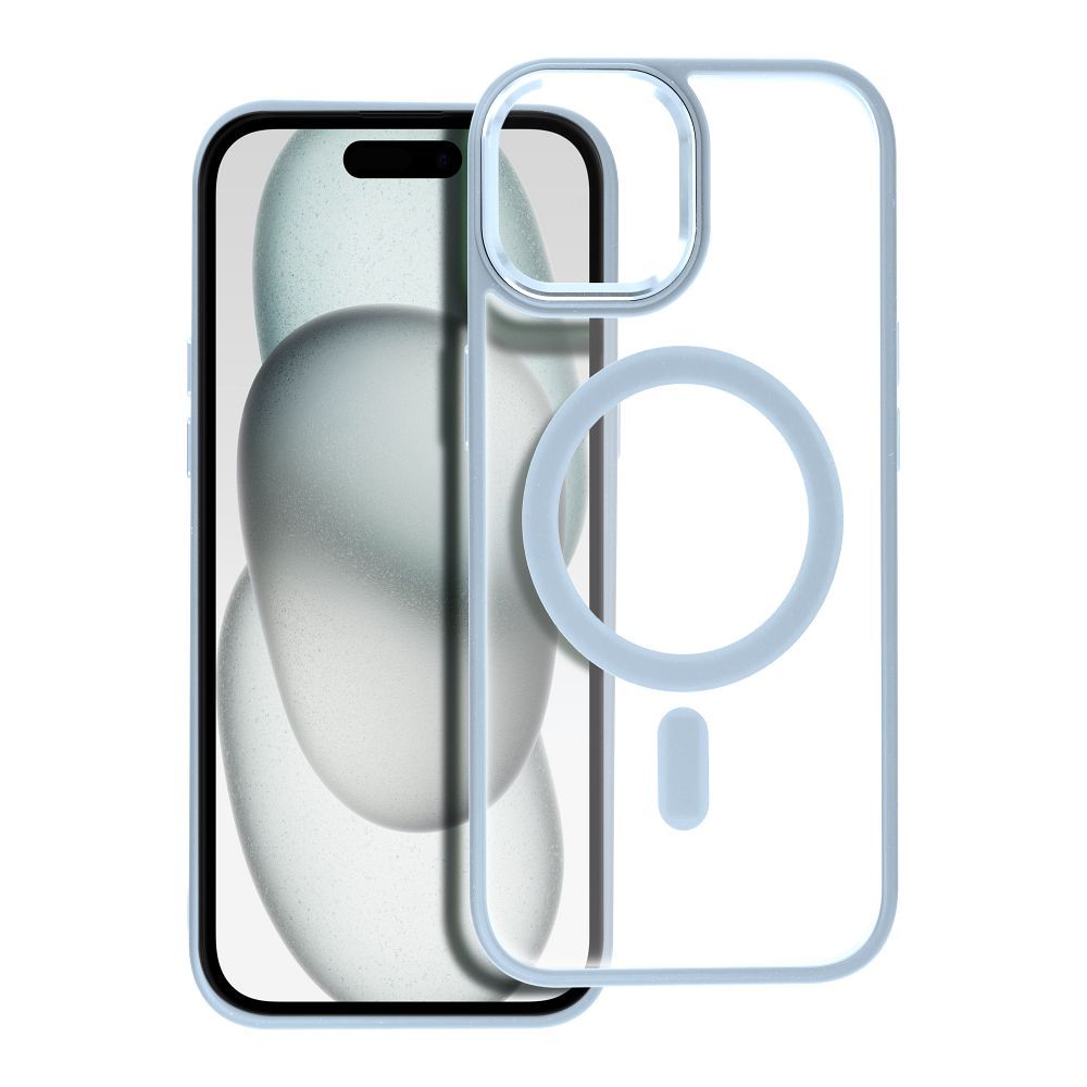 MATTE MAG COVER tok IPHONE 15-höz, kék, MagSafe kompatibilis