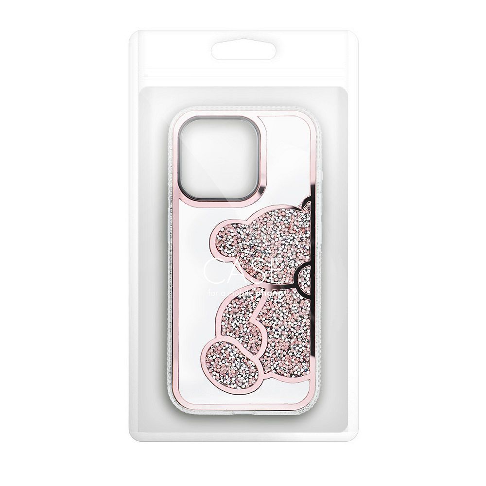 Futerał TEDDY BEAR do IPHONE 16 Pro różowy
