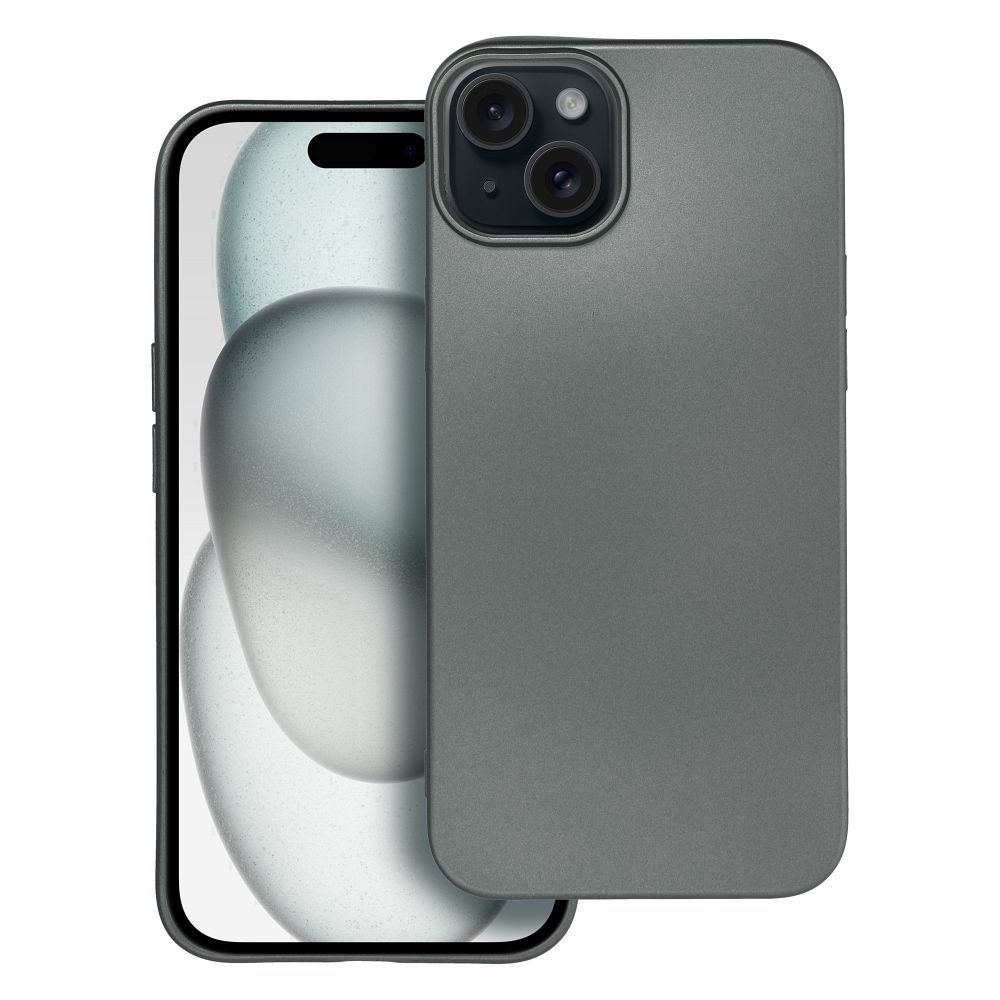 METALLIC tok IPHONE 15 Plus szürke
