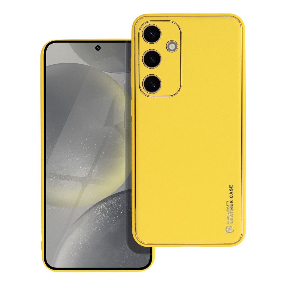 BŐR tok SAMSUNG S24 Plus sárga