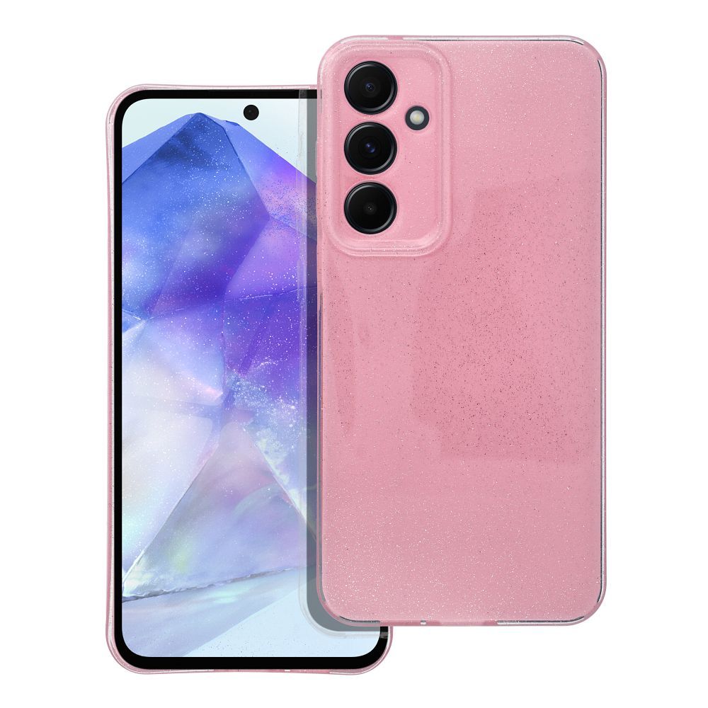 CLEAR CASE 2 mm BLINK for SAMSUNG A55 5G rózsaszín