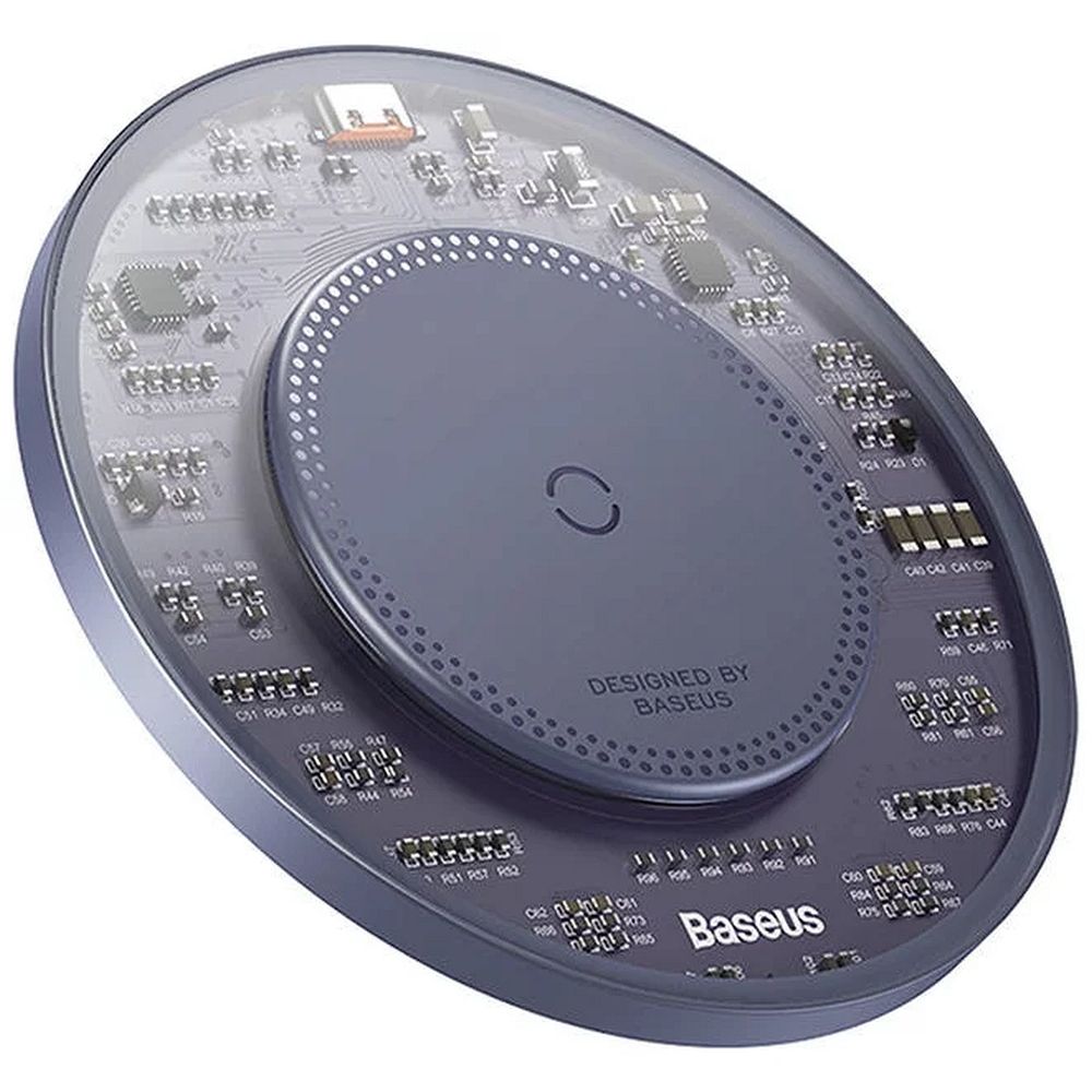 BASEUS vezeték nélküli töltő + Type C – Type C kábel 15W CCJJ050005 lila
