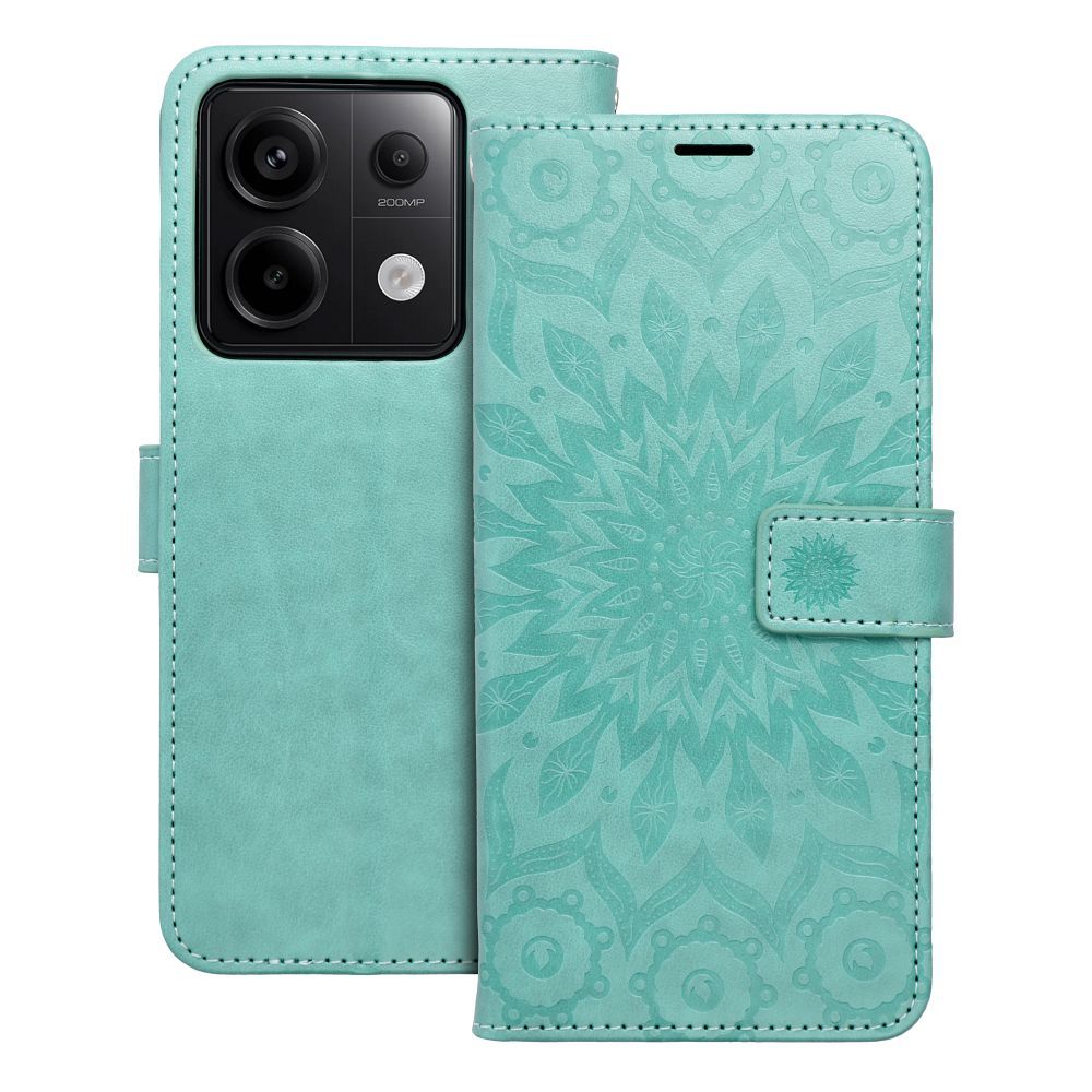 MEZZO könyvtok XIAOMI Note 13 Pro 5G mandala zöld
