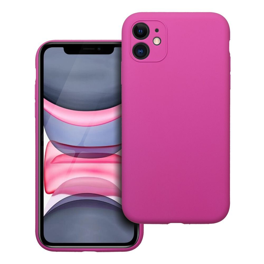 SILIKON tok 2mm IPHONE 11-hez rózsaszín