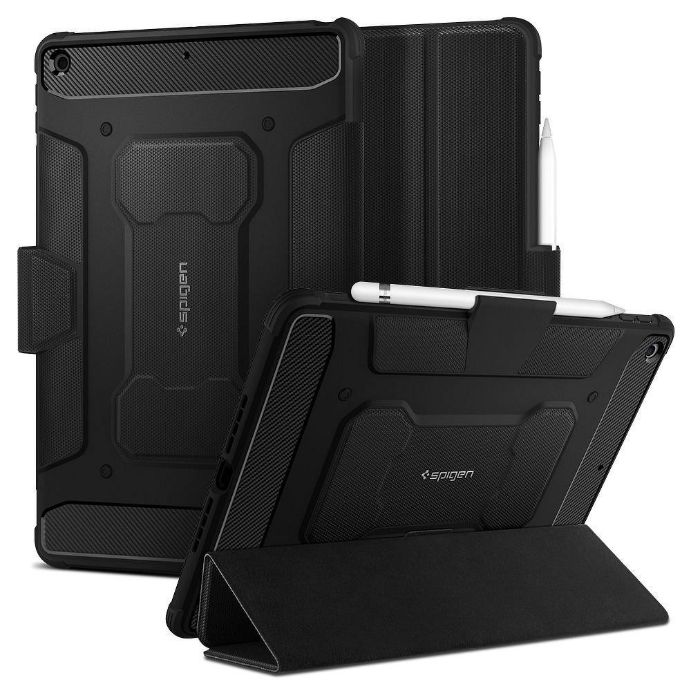 SPIGEN Rugged Armor ”PRO” tok IPAD 10.2 2019 / 2020 / 2021 fekete