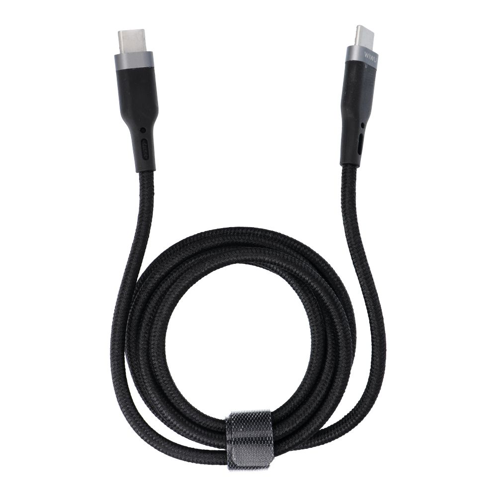 WiWU – Platinum Series Data Cable Wi-C013 USB C to USB C 60W 1,2m – fekete