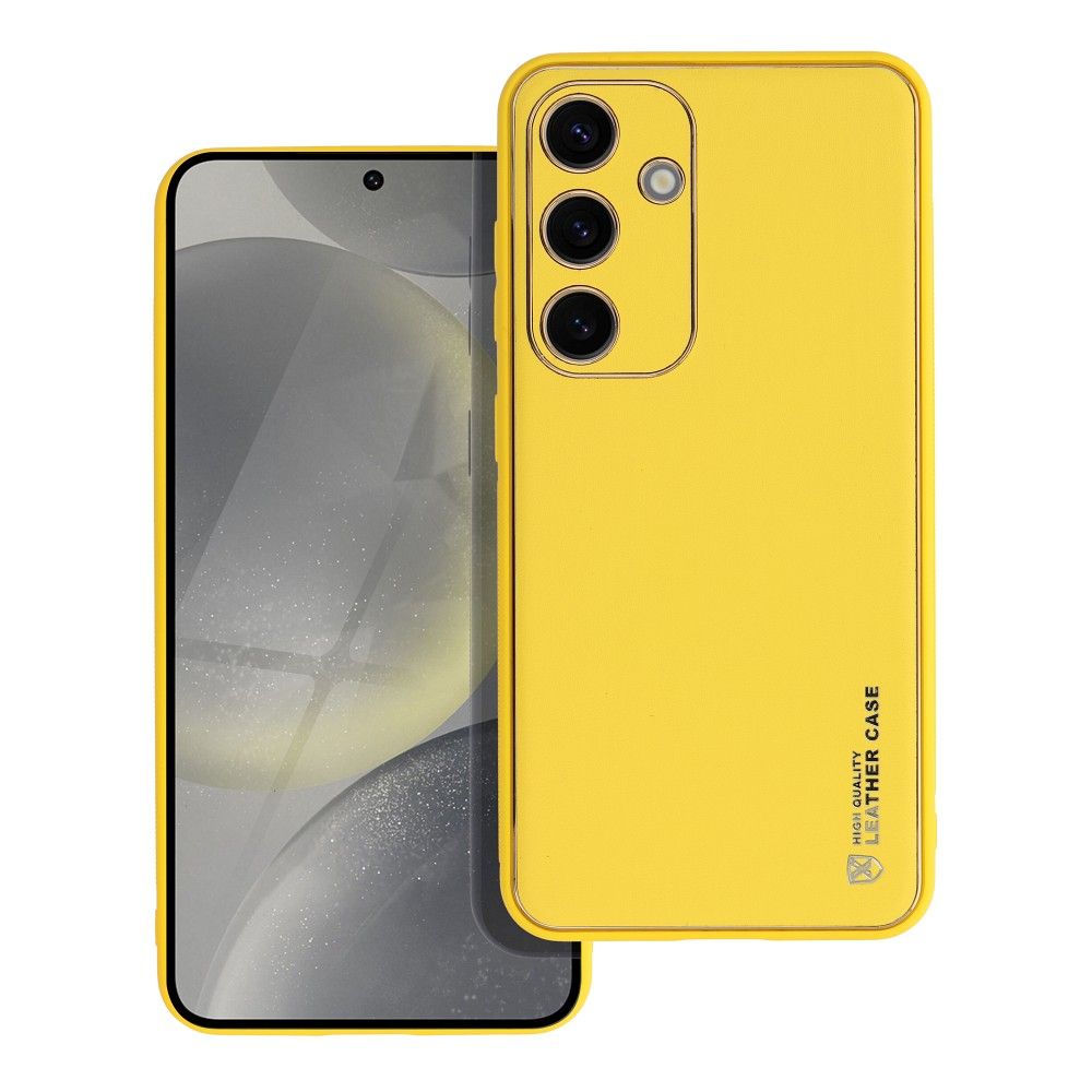 BŐR tok SAMSUNG S24 sárga