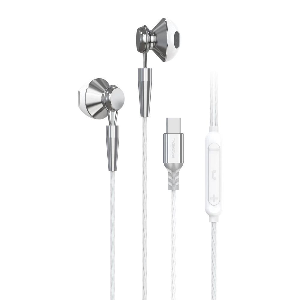 PAVAREAL wire earphones Type C with microphone PA-M10C white [DAC]