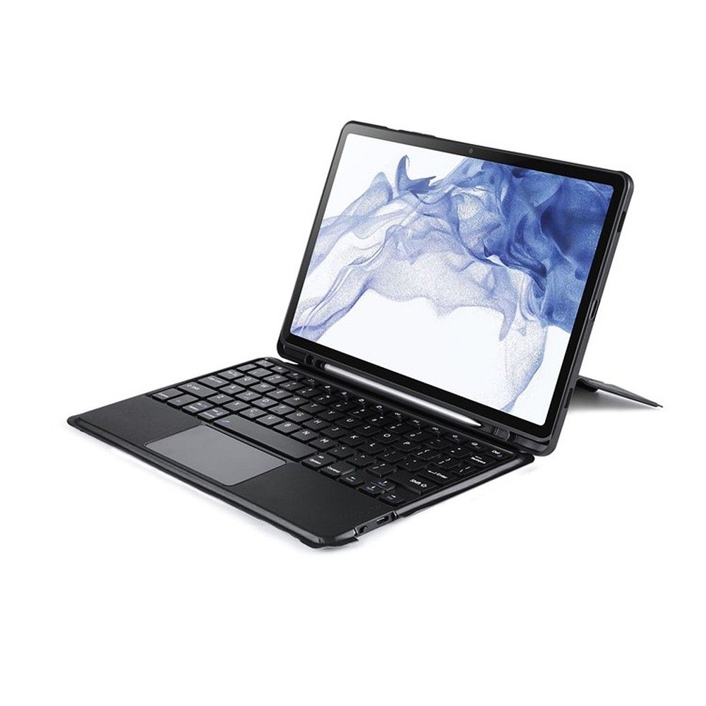 DUX DUCIS DK hajtogatható tok vezeték nélküli billentyűzettel SAMSUNG Tab S8 (X700/X706)/S7 (T870/T875/T876B) fekete