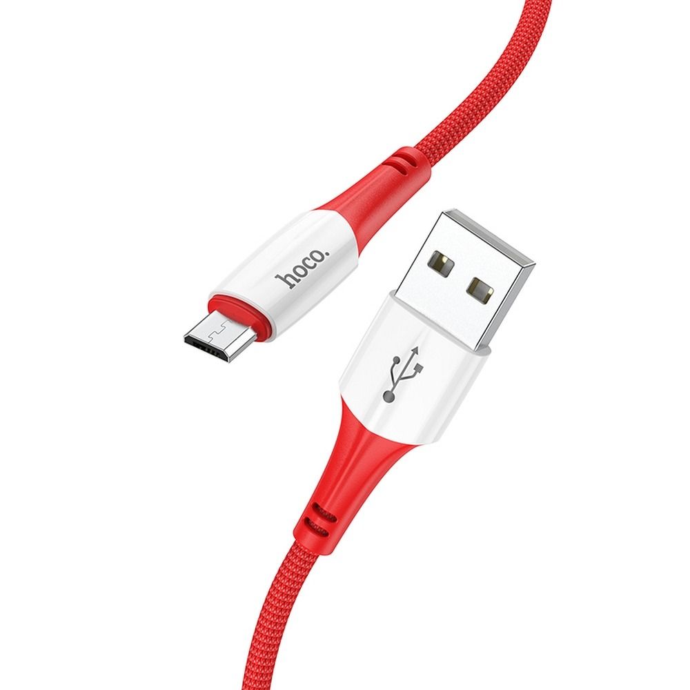 HOCO USB – Micro USB kábel 2,4A X70 1 m piros