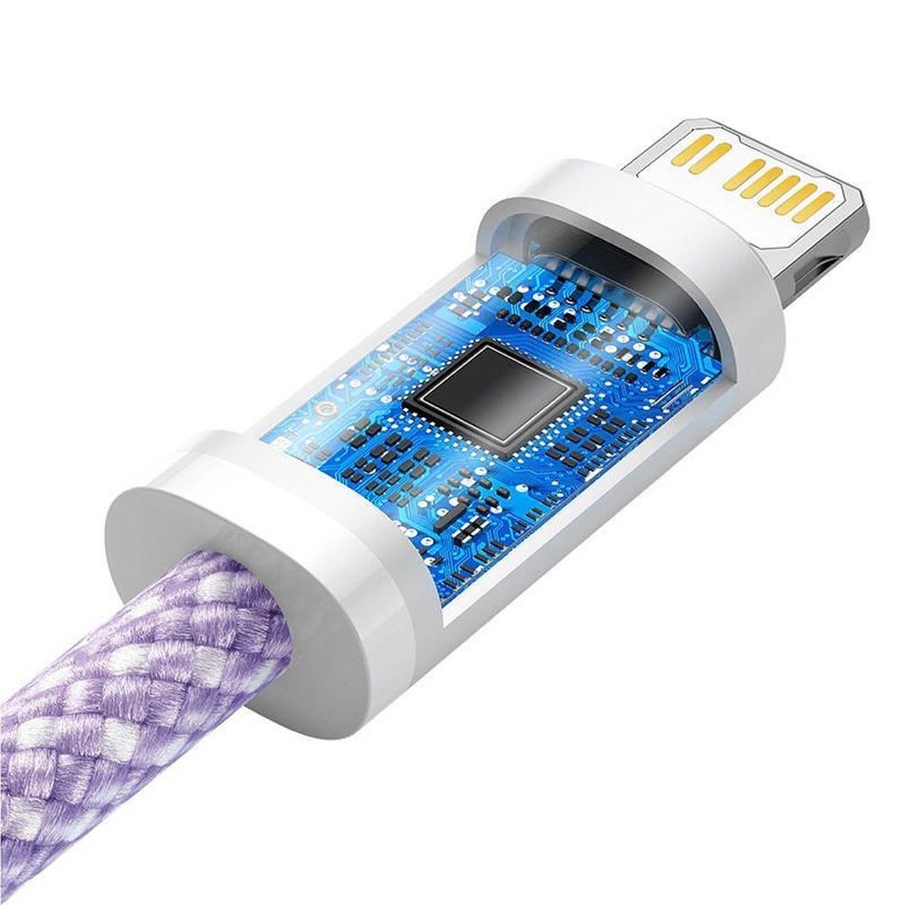 BASEUS kabel Typ C do Lightning PD 20W Dynamic CALD000105 2 m fiolet