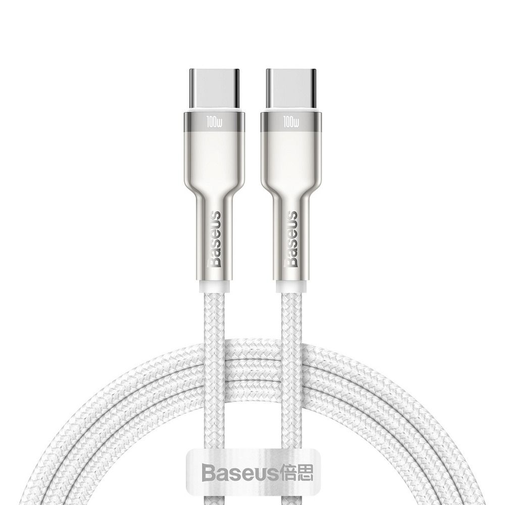 BASEUS Type C – Type C PD 5A 100W Cafule CATJK-C02 1 m fehér kábel