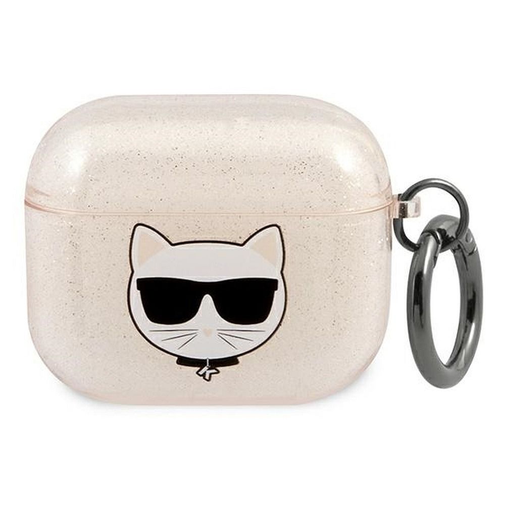KARL LAGERFELD tok APPLE Airpods 3 KLA3UCHGD arany + csillogás