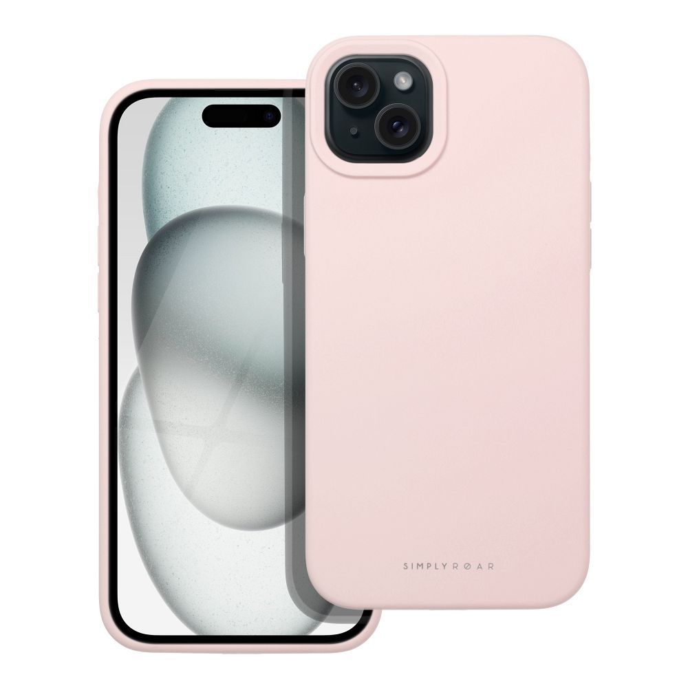 Roar Cloud-Skin Case – for Apple 15 Plus Light Pink