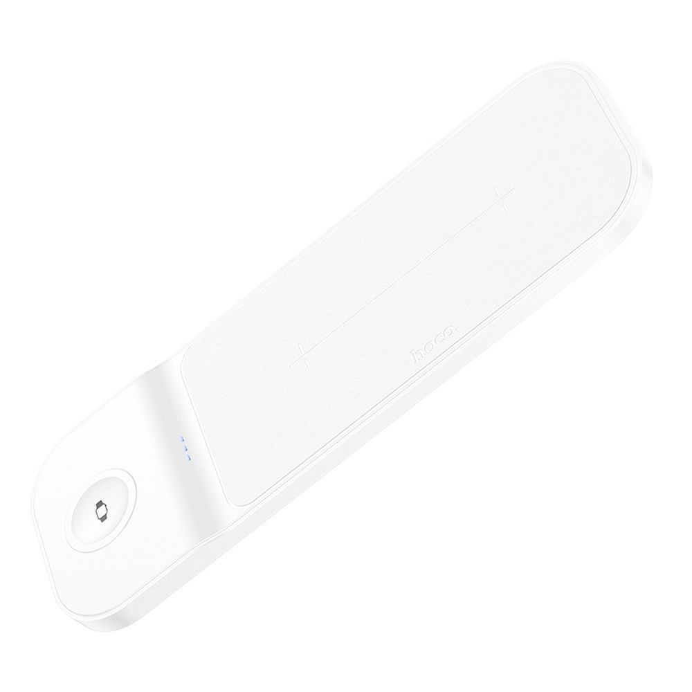 HOCO 3 az 1-ben vezeték nélküli töltő Samsung Watch-hoz 15W CQ6 fehér