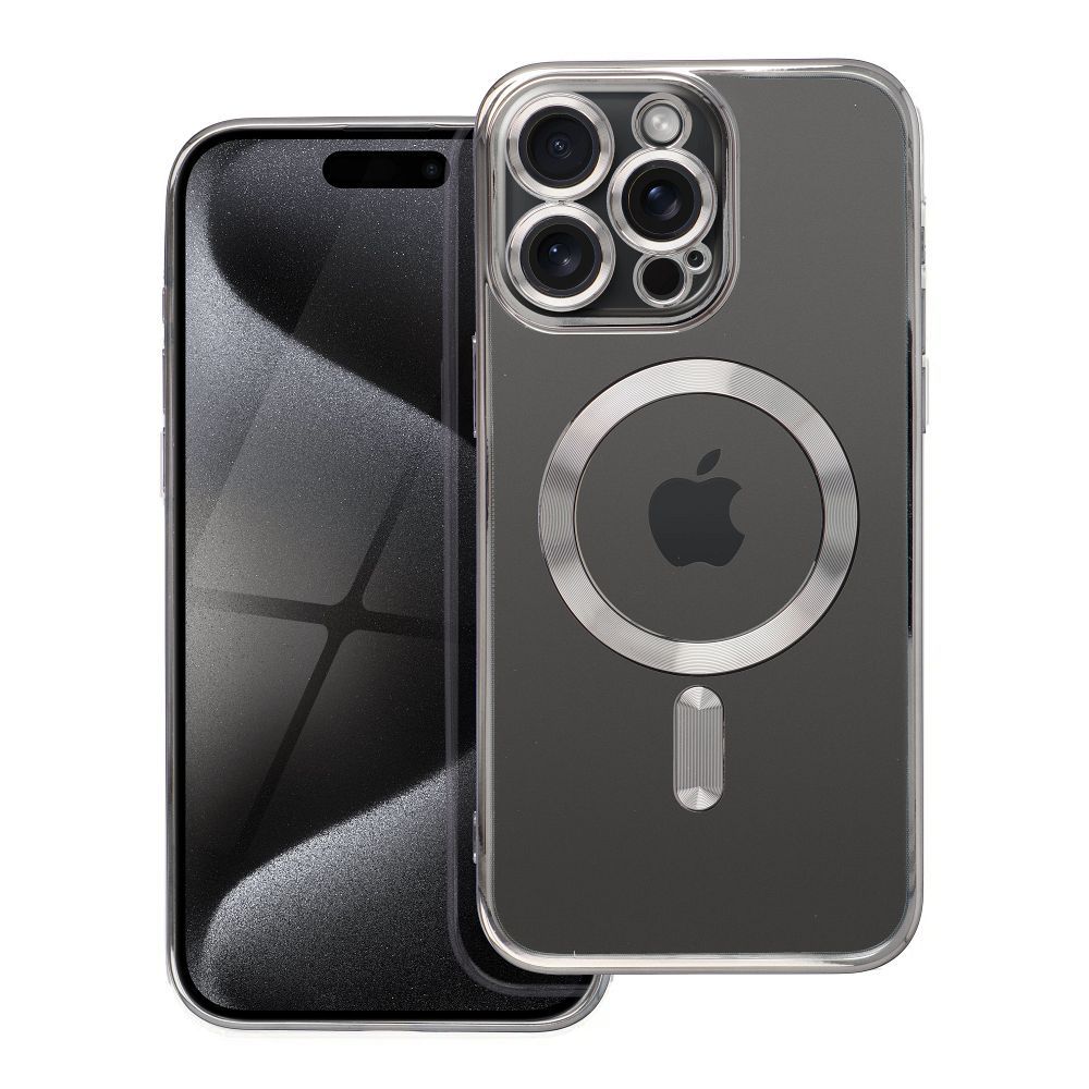 ELECTRO MAG COVER tok kompatibilis MagSafe-el az IPHONE 15 Pro Max szürke titán színben