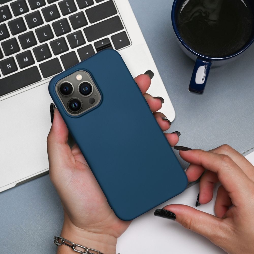 Futerał SILICONE do IPHONE 16 Pro niebieski