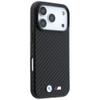 BMW futerał do IPHONE 18 Pro/17 Pro kompatybilny z MagSafe (Carbon Metal Logo) czarny