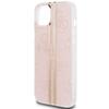 GUESS futerał do IPHONE 15 GUHCP15SH4PSEGP (4G Gold Stripe) różowy