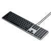 Klawiatura przewodowa USB C QWERTY Satechi Slim W3 Wired ST-UCSW3M szara