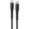 Kabel USB C do USB C VEGER PD 5A 240W 1,5 m CC03 czarny