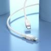 Kabel USB C do USB C Hoco 3A 60W Silikonowy 1 m X109 biały