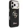 GUESS futerał do IPHONE 17 Pro GUHCP17LHG4SGCK (Fixed Glitter Big 4G Metal Frame) czarny