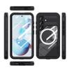 Futerał do Samsung S25 Shellbox MARS wodoodporny z metalowym ringiem czarny