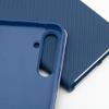 Etui z klapką na Samsung S26 FE Luna Book Carbon niebieskie