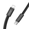 Kabel USB C do Lightning Hoco PD 30W płaski 1 m X125 czarny