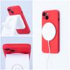 Futerał do iPhone 12 PRO Silicone Mag Cover zgodny z MagSafe czerwony